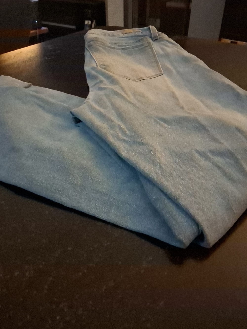 Light Blue Distressed Ripped Jeans - Picture 4 of 5